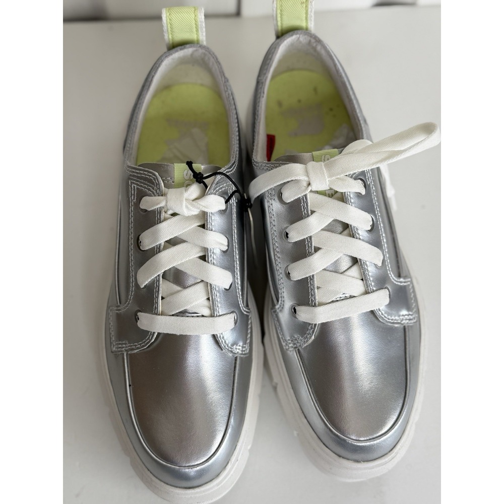 Sorel Caribou X Waterproof Sneakers Women's Platform Metallic Silver Chunky Sz 9 - Picture 3 of 9